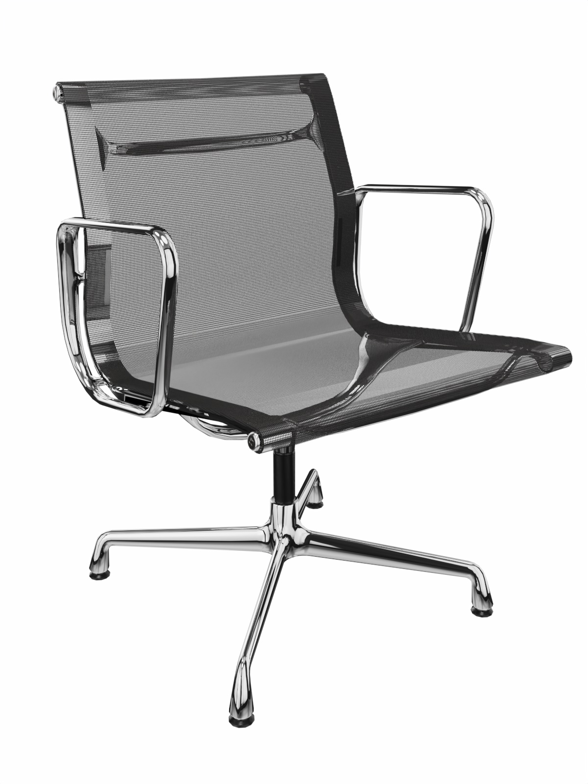 Vitra Aluminium Chair EA108 mit Armlehne, Netz