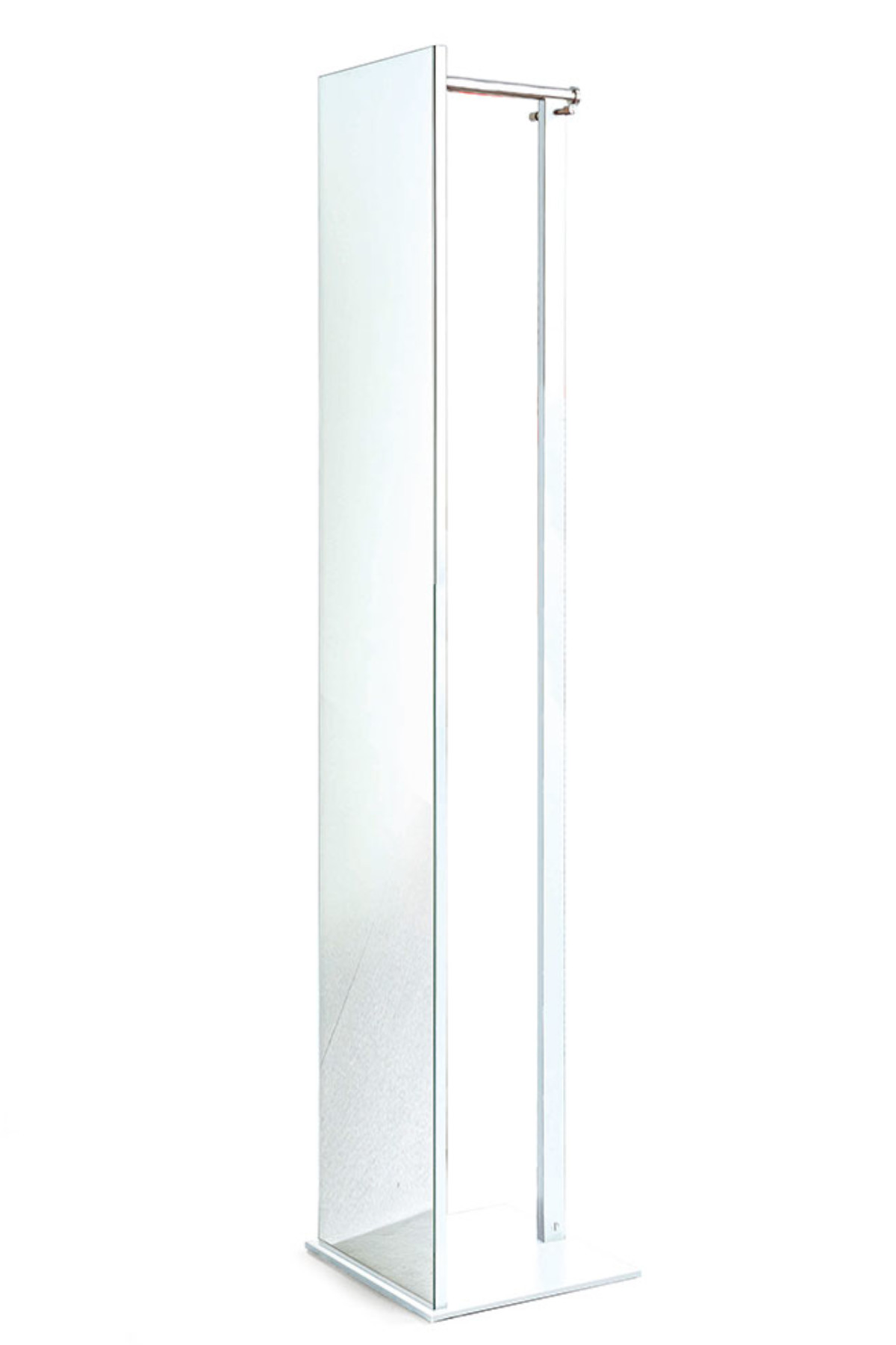 Rosconi Top Standspiegel mit Garderobenstange weiß