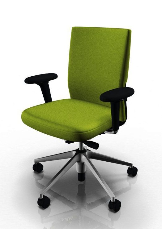 Vitra Drehstuhl ID-Chair Soft, mit Polsterrückenlehne, Plano, VOLLAUSSTATTUNG