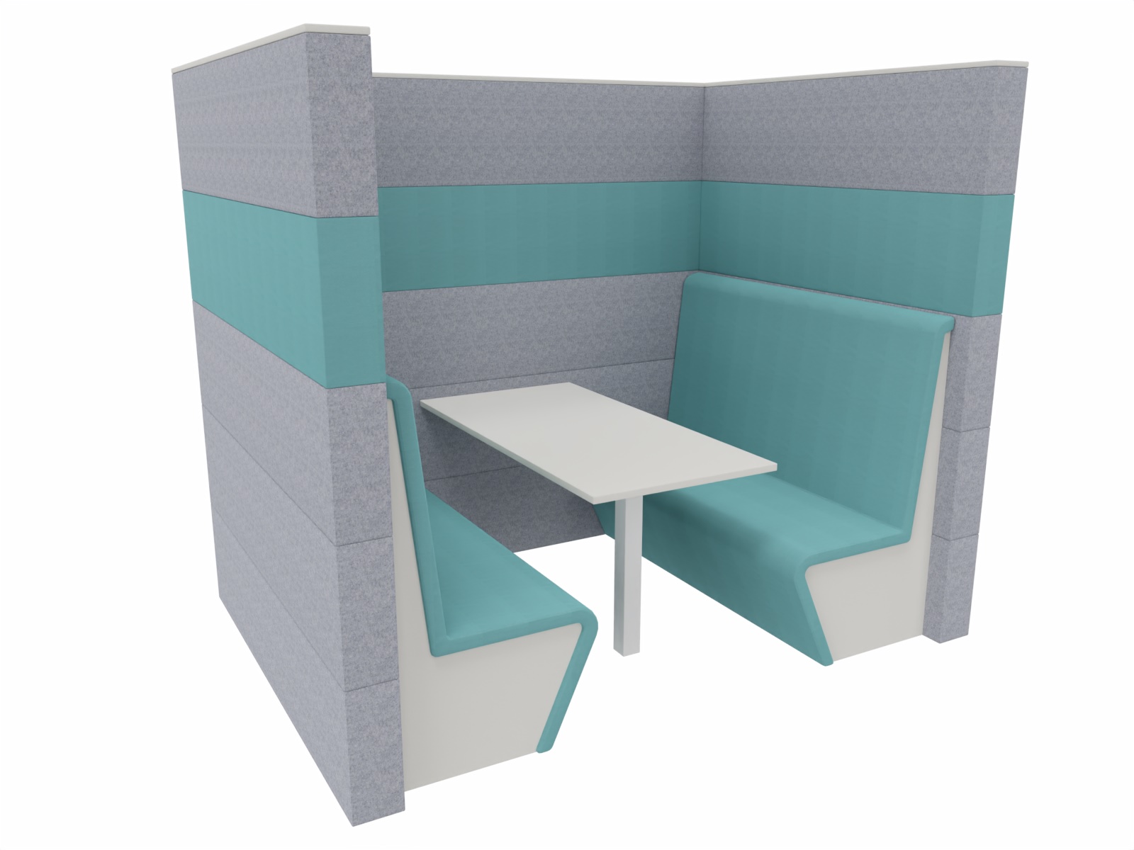 NowyStyl Sand Diner Sitzbank mit Tisch in High, Farbe und Bezug wählbar