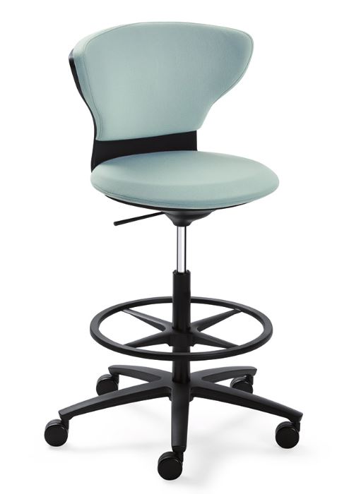 Sedus turn around, High Desk Chair, Bezug und Gestellfarbe konfigurierbar