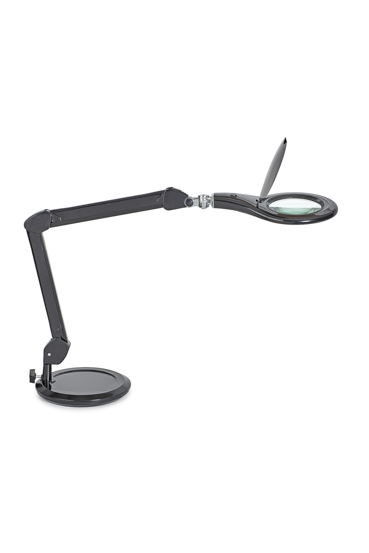 LED-Lupenleuchte MAULmakro mit Standfuß in schwarz