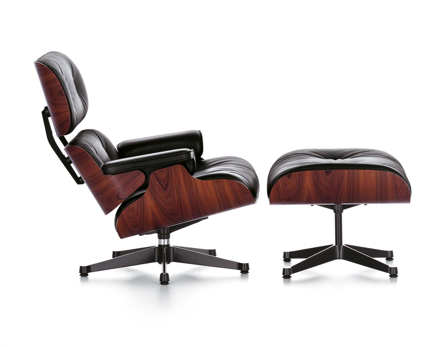 Vitra Lounge Chair XL & Ottoman, Filzgleiter für harte Böden