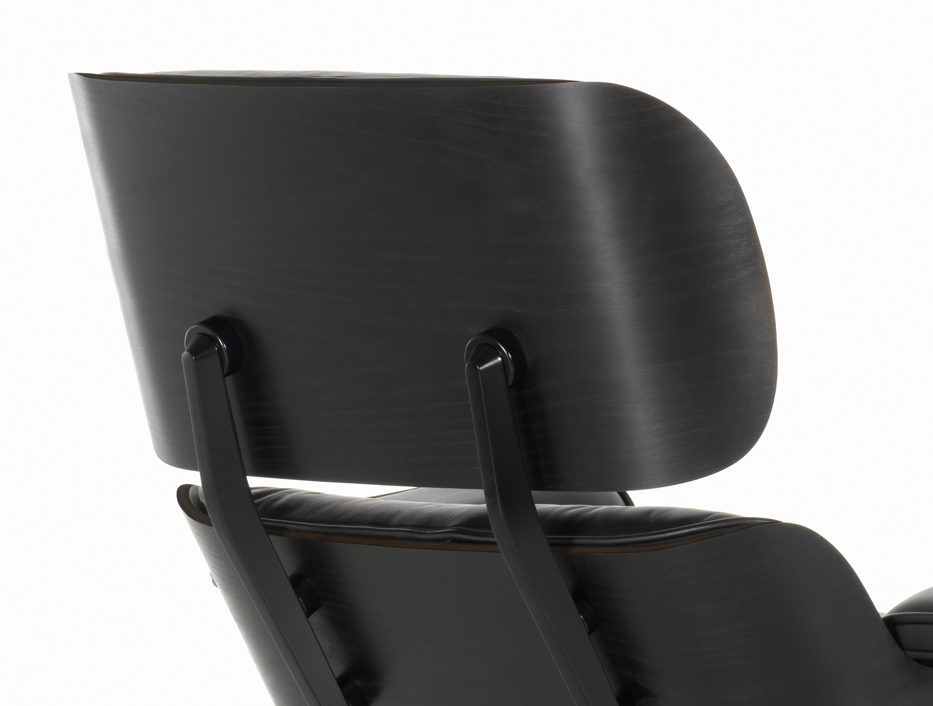 Vitra Black Lounge Chair XL - Schale Esche schwarz lackiert
