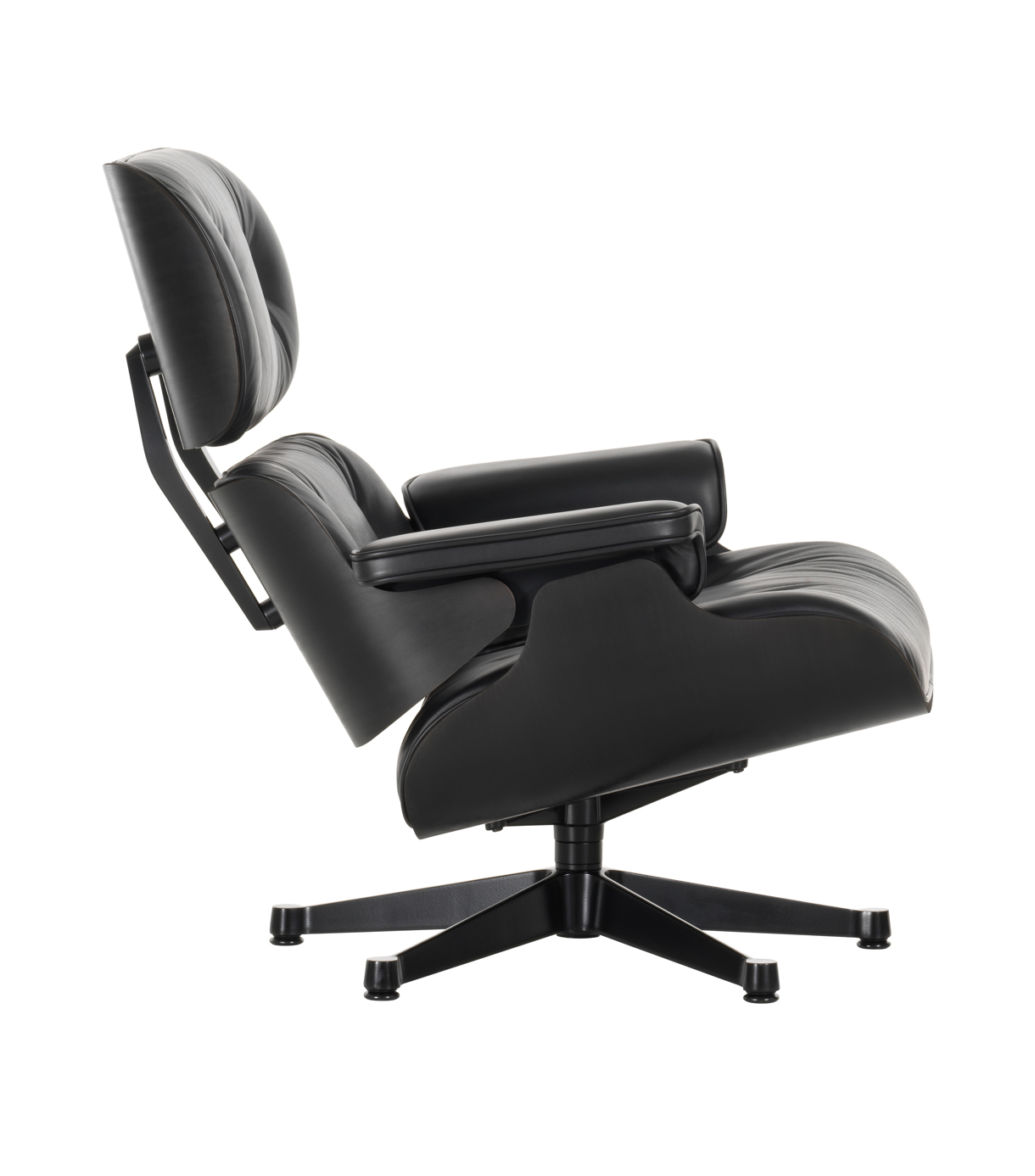 Vitra Black Lounge Chair XL - Schale Esche schwarz lackiert