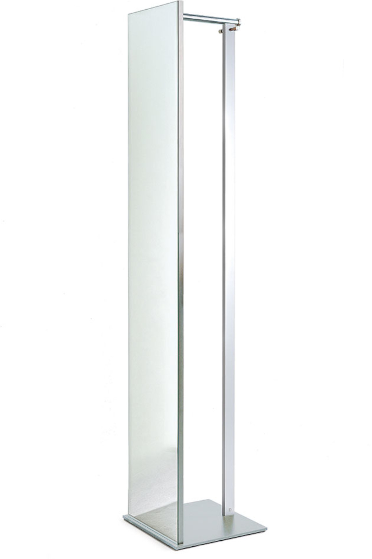 Rosconi Top Standspiegel mit Garderobenstange silber